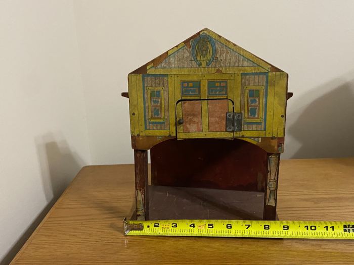 Bliss Paper Litho & Wood Toy Stable Victorian era Doll House UA-33