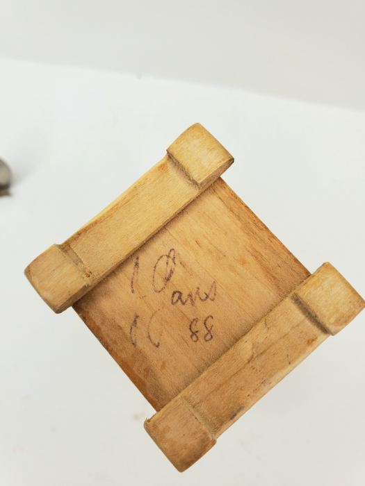 RARE Vintage IGMA Artisan Harp Table 1:12 Dollhouse Miniature Signed Jim Gans 88