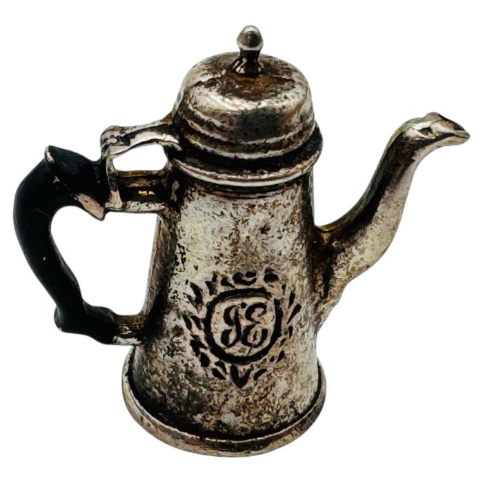 Vintage Miniature Dollhouse Sterling Silver Teapot RARE MARKED