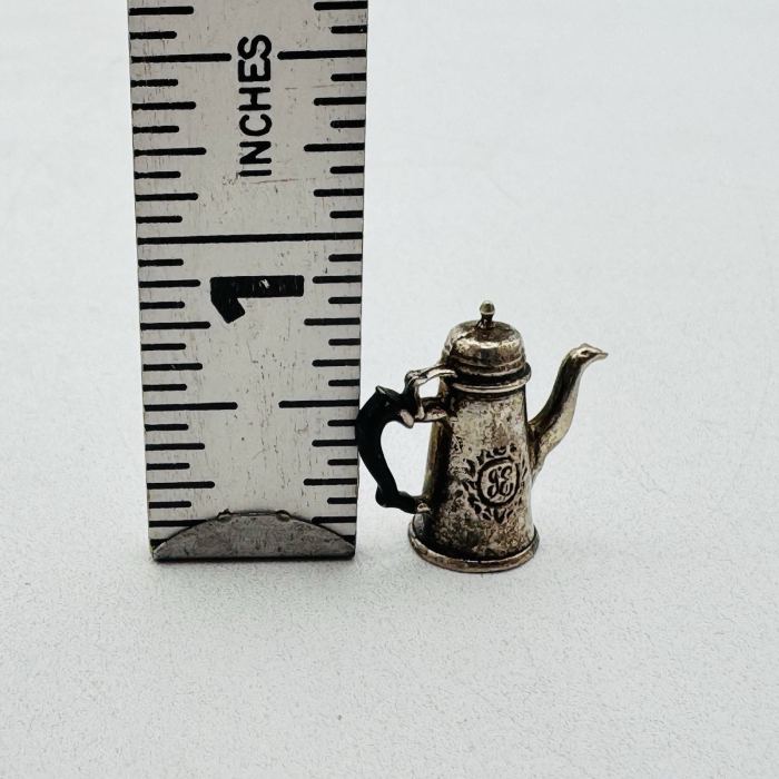 Vintage Miniature Dollhouse Sterling Silver Teapot RARE MARKED
