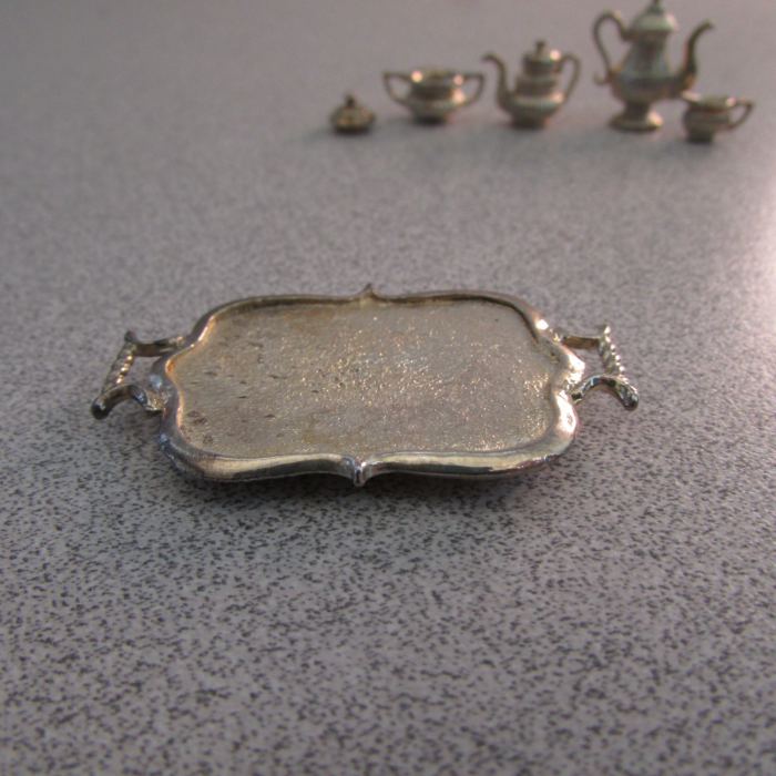 Minatures- Dollhouse -VTG Sterling Silver Tea Set - WAP Watson- ENGLAND - 1980's